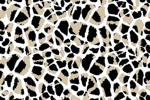 Girafe Peau Motif Sans Couture Fond Imprimé Animal — Image vectorielle