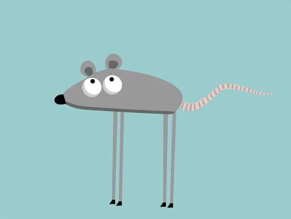 Ilustrasi Dari Kartun Mouse Yang Lucu - Stok Vektor