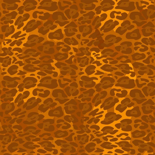Leopard Fur Animal Print Seamless Pattern — Stock Vector