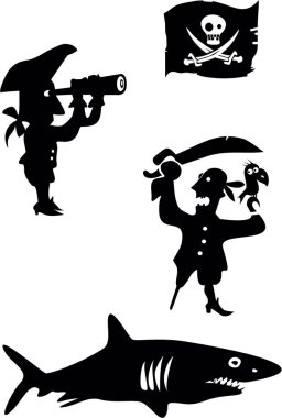 Korsanlar, Köpekbalığı ve Jolly Roger 