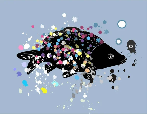 Ручной Рисунок Рыб — стоковое фото