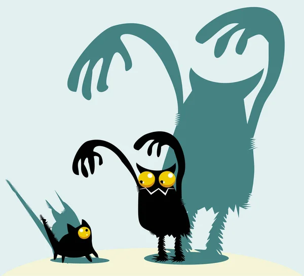 Handritad Klotter Illustration Skrämmande Monster — Stockfoto