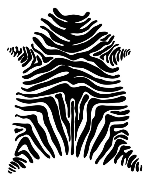 Zebra Print Illustratie Witte Achtergrond — Stockfoto
