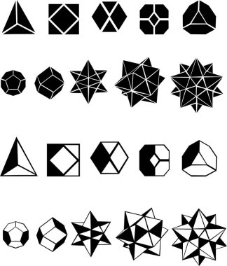 Geometrik şekilli soyut ve kusursuz desen.