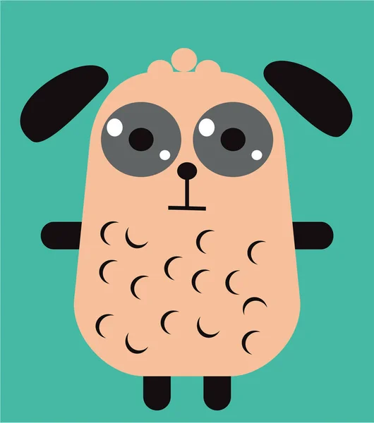Cute Sheep Color Illustration — Stock Photo, Image