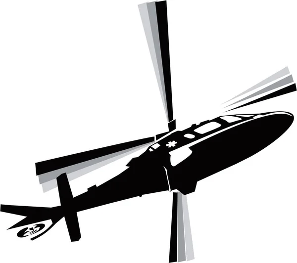 Illustration Flying Military Helicopter — Stock Photo, Image