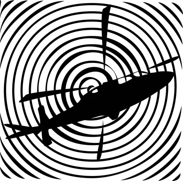Illustration Flying Military Helicopter — Stock Photo, Image