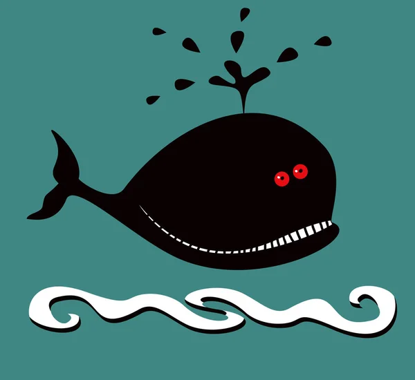 Illustration Cute Whale — Stock Photo, Image