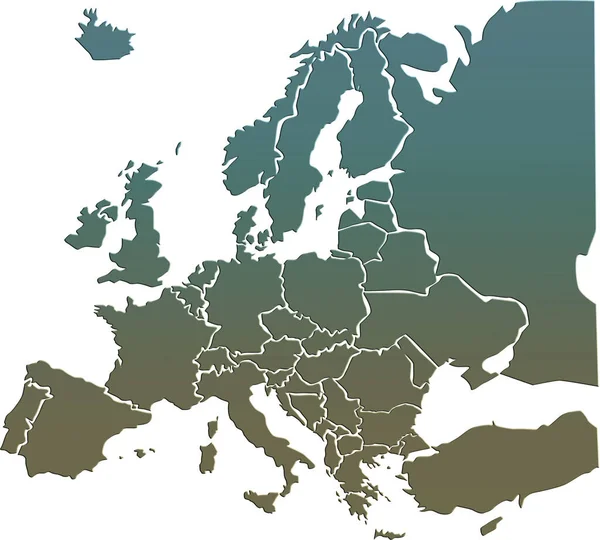 Європа карта — стокове фото