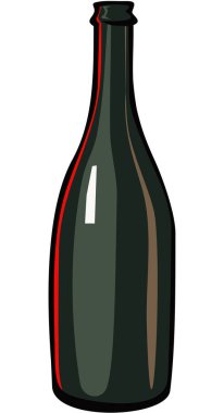 Elle çizilmiş şişe çizimi