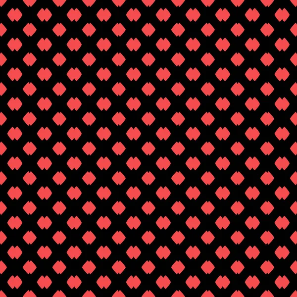 Sömlöst Mönster Med Röda Och Svarta Hjärtan Illustration — Stockfoto