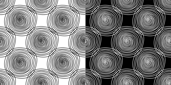 Bezešvé Vzory Černými Bílými Čarami Ilustrace — Stock fotografie