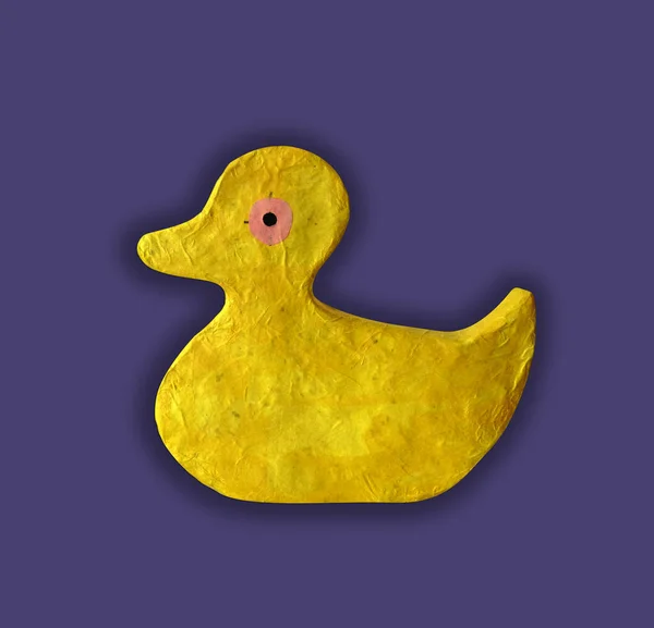 Lindo Pájaro Pato Amarillo — Foto de Stock