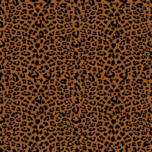 Textura Piel Leopardo Ilustración Vectorial —  Fotos de Stock