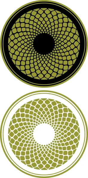 Abstraktní Ilustrace Zelených Kruhů — Stock fotografie
