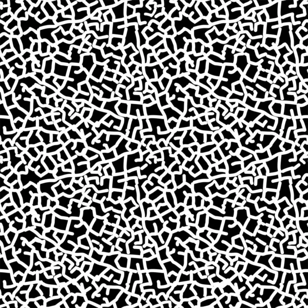 Seamless Pattern Black White Abstract Hand Drawn Background — Stock Photo, Image