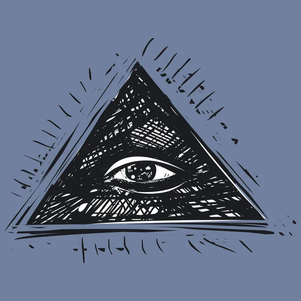 All Seeing Eye Symbol Illustration — Stock Photo, Image