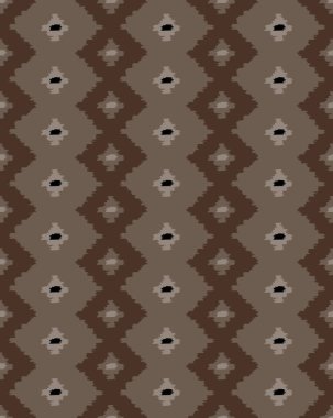 Kahverengi kumaşın kusursuz deseni. resimleme