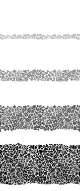 Bir dizi Siyah ve Beyaz Kusursuz Desenler