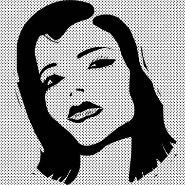 Bir kadın yüzü çizimi