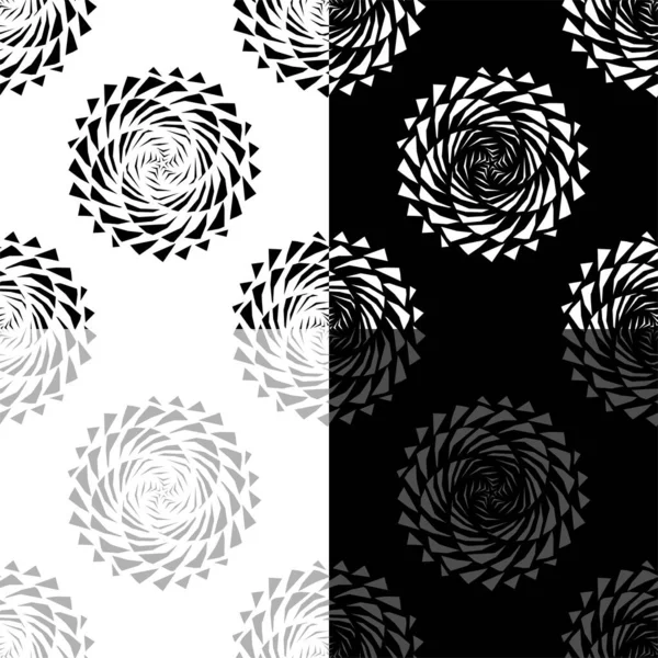 Seamless Pattern Black White Rings Illustration — Stock Photo, Image