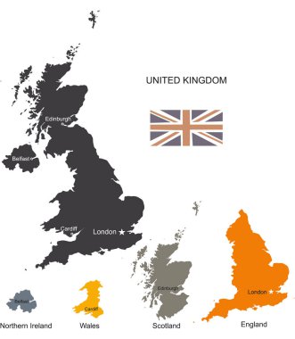 Birleşik Krallık ülkeleri, Birleşik Krallık bölgeleri 