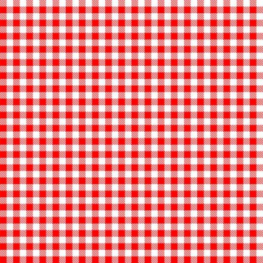 kırmızı ve beyaz gingham masa örtüsü