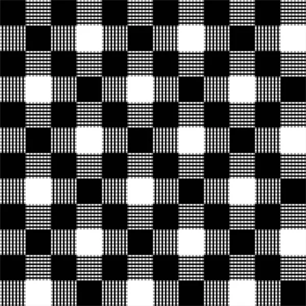 Fekete Fehér Zökkenőmentes Minta Geometriai Alakzatokkal — Stock Fotó
