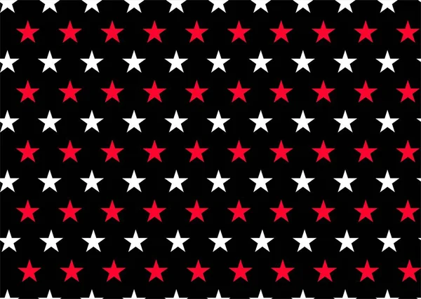 seamless pattern with red and white stars