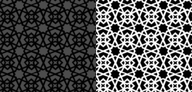 Geometrik şekilli kusursuz desen. vektör illüstrasyonu