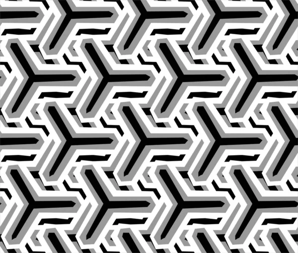 Diseña Patrón Zigzag Monocromo Sin Costuras Fondo Geométrico Abstracto Arte —  Fotos de Stock