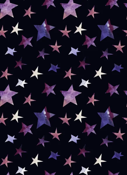 Colorful Seamless Pattern Abstract Stars — Stock Photo, Image