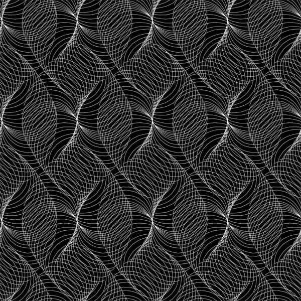 Ontwerp Naadloos Monochroom Geometrisch Patroon Abstracte Achtergrond — Stockfoto