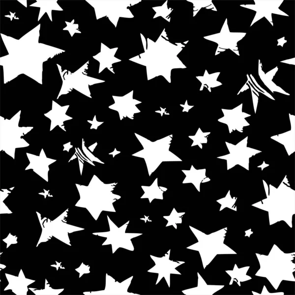 Nahtloses Muster Mit Sternen — Stockfoto