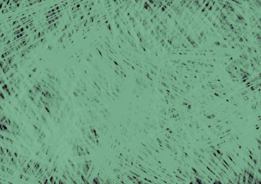 Soyut yeşil çizgilerle çizilmiş karalama çizimi