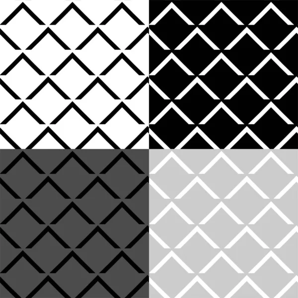 黒と白の幾何学的なシームレスなパターン抽象的な背景テクスチャ — ストック写真
