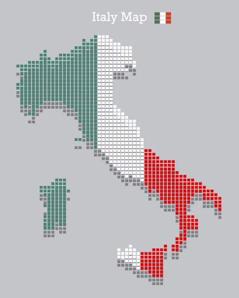 Italy Map Flag Illustration — Stock Photo, Image