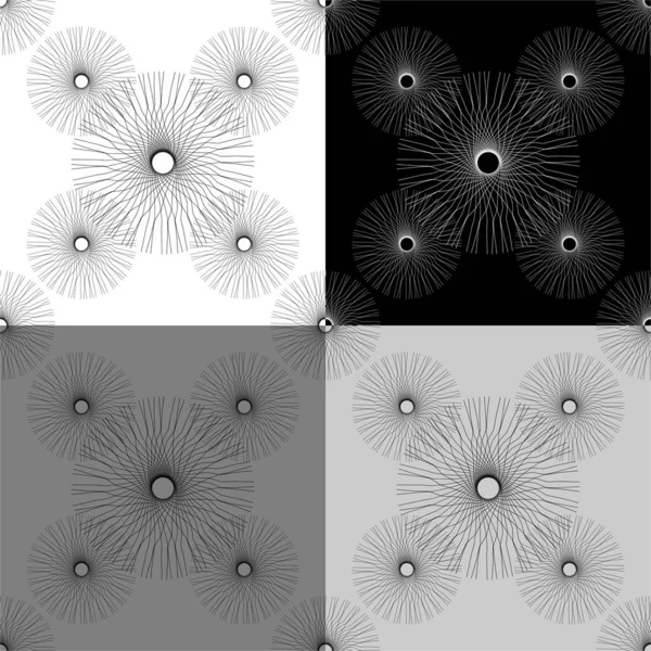 Naadloos Patroon Met Abstract Gestileerd Spinnenweb — Stockfoto