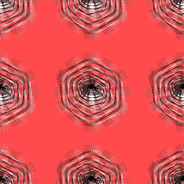 Безшовний Візерунок Абстрактною Стилізованою Павутиною — стокове фото