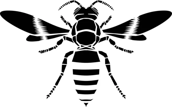 Yaban Arısı Böceği Ikonu Çizimi — Stok fotoğraf