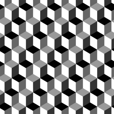 Kusursuz desen. Modern stil dokusu. tekrarlanan geometrik küpler