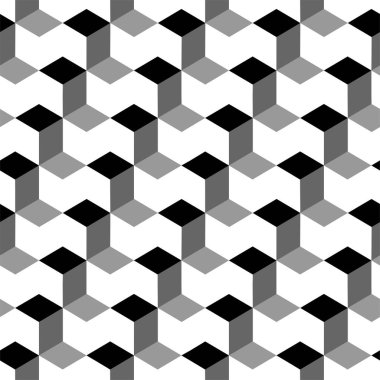 Kusursuz desen. Modern stil dokusu. tekrarlanan geometrik küpler