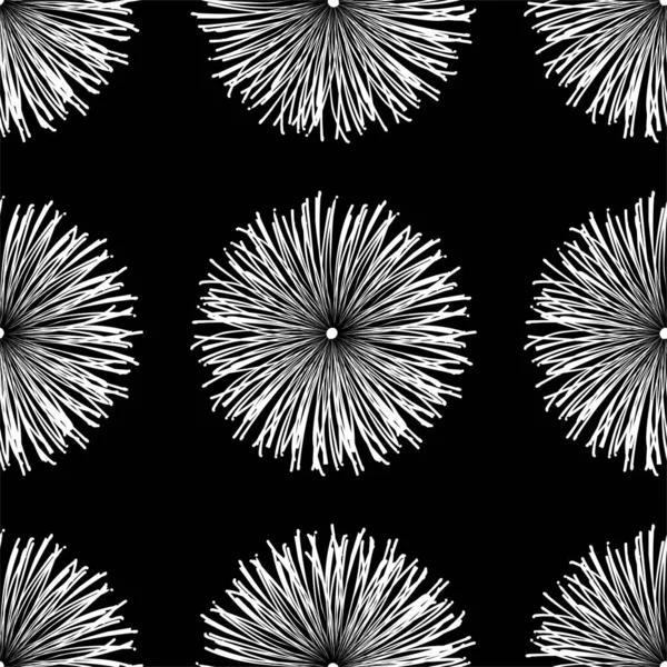 Seamless Background Abstract Pattern Black White Elements — Stock Photo, Image