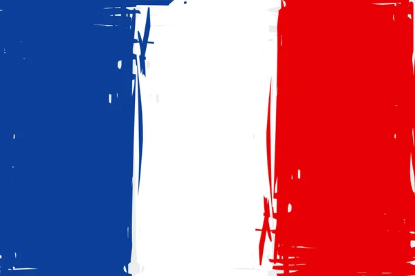 Abstract Grunge Background French Flag — Stock Photo, Image