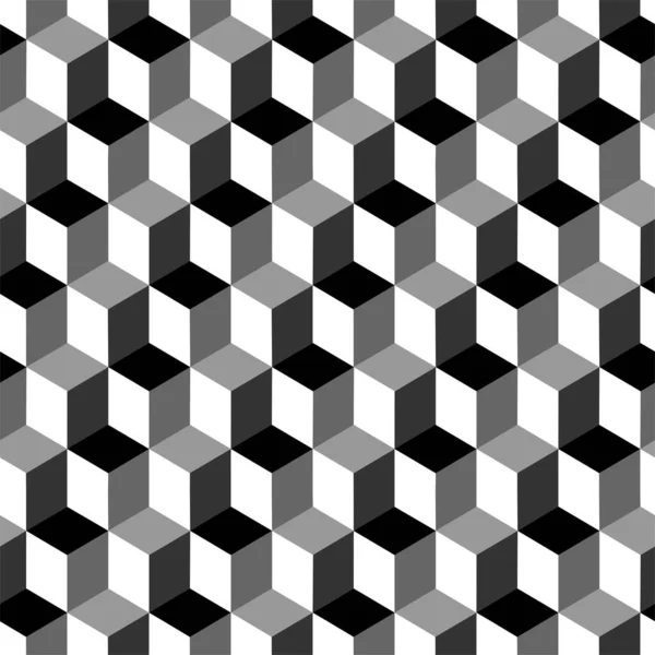 シームレスなパターン モダンなスタイリッシュな質感 幾何学的立方体を繰り返し — ストック写真