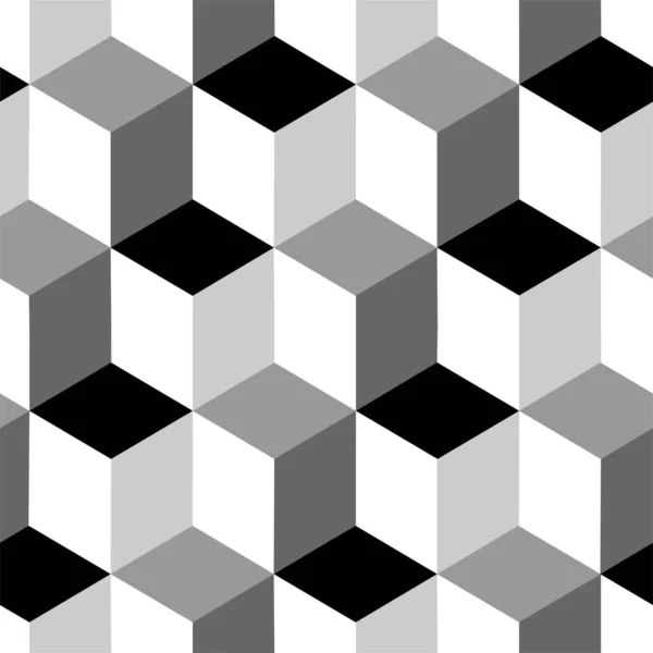 シームレスなパターン モダンなスタイリッシュな質感 幾何学的立方体を繰り返し — ストック写真