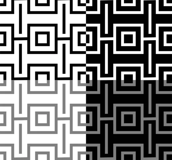 シームレスな線のパターンです 幾何学的黒と白の背景 — ストック写真