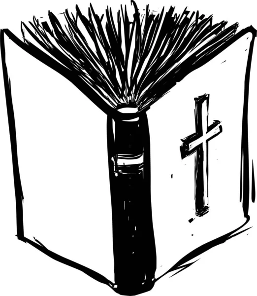 Bibel Symbol Auf Weißem Hintergrund — Stockfoto