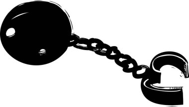 Zincirli siyah yıkım topu