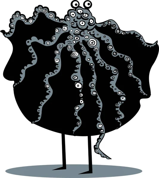 Grappig Schattig Octopus Illustratie — Stockfoto